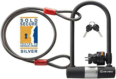 Twin pack u-lock with steel cable combo — photo 3