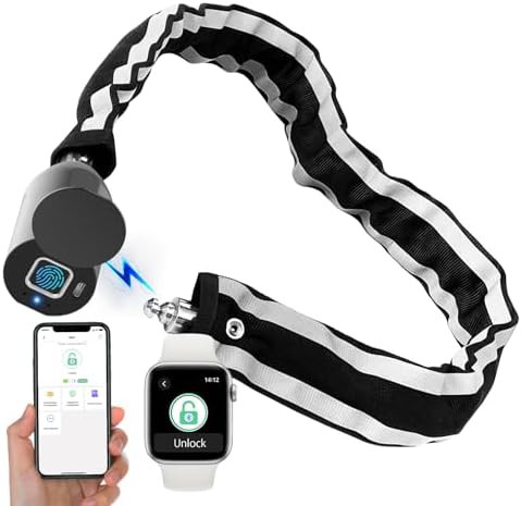 Biometric bluetooth chain lock for e-bikes