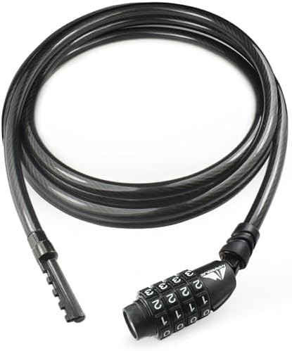 Straight combination security cable ten feet