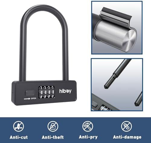 Scooter combination 10mm steel u-lock — photo 4
