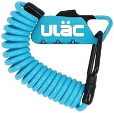 Sky blue multipurpose carabiner cable lock