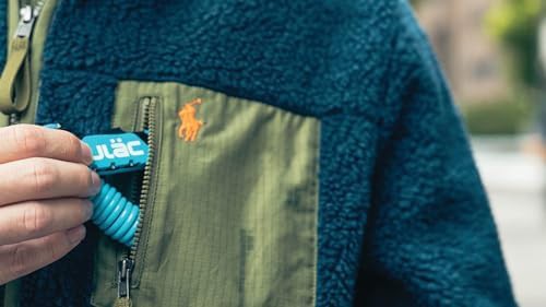 Sky blue multipurpose carabiner cable lock — photo 3