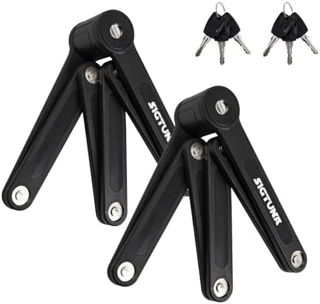 Hardened Steel Folding Bike Lock Two Pack
