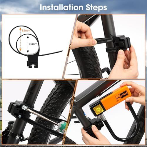 Durable U-lock with additional security cable — photo 4