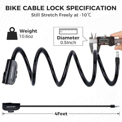 Hapleby professional cable lock 4 feet — photo 5