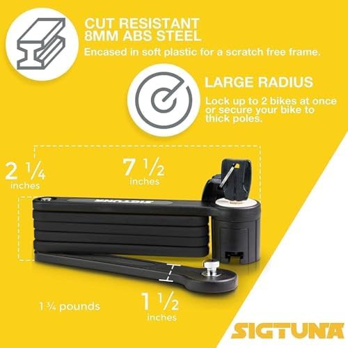 Long U Lock and Folding Lock Security Set — photo 5