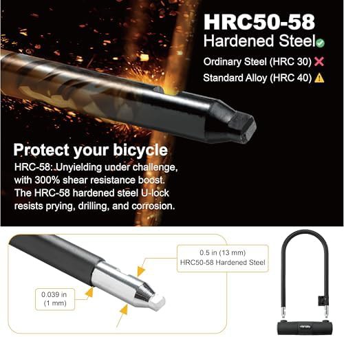 Classic silver approved u-lock with long cable — photo 4