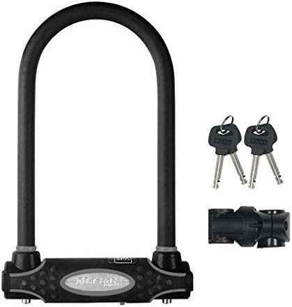 Heavy duty keyed outdoor U-lock