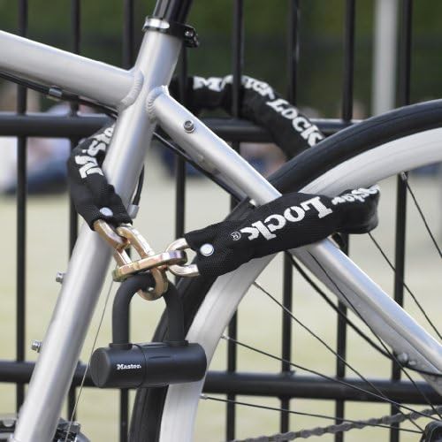 Hardened steel chain with mini U-lock — photo 4