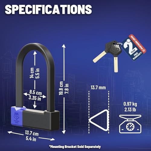 Gold rated portable high security u-lock — photo 5