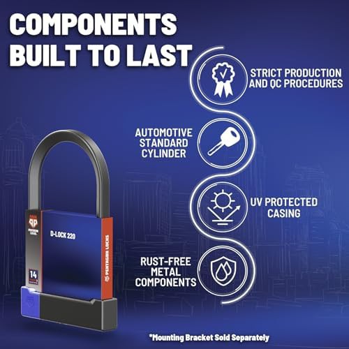 Gold rated medium bicycle u-lock — photo 3