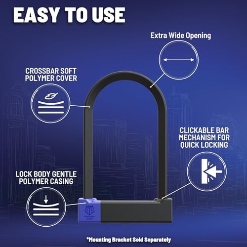 Gold rated medium bicycle u-lock — photo 4