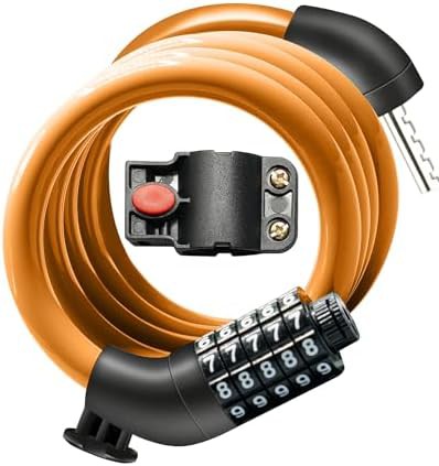 High security yellow cable lock