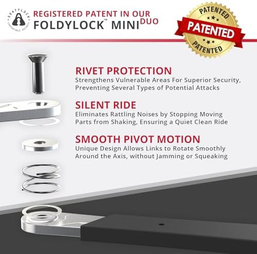 Mini folding bike lock set of two — photo 3