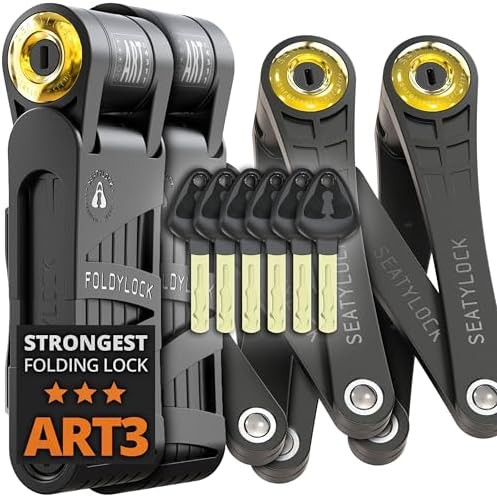 High security gold certified folding bike lock