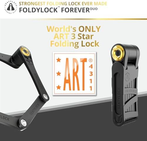 High security gold certified folding bike lock — photo 5