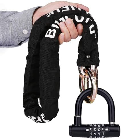 Keyed motorcycle chain lock 100cm length