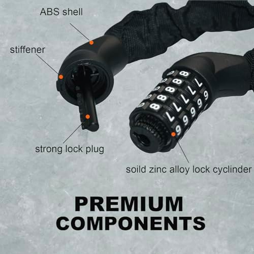 Five digit combination heavy duty chain lock — photo 5