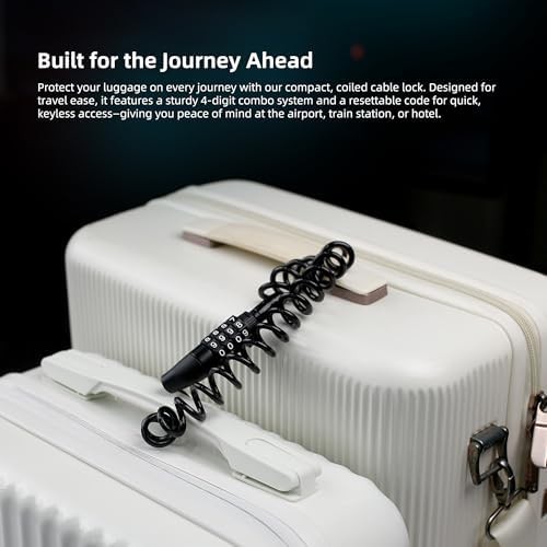 Small Retractable Combination Cable Lock for Travel — photo 5