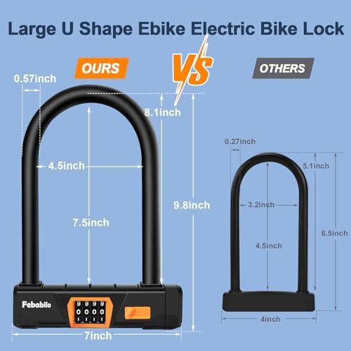 Combination u-lock with 5ft steel cable — photo 3