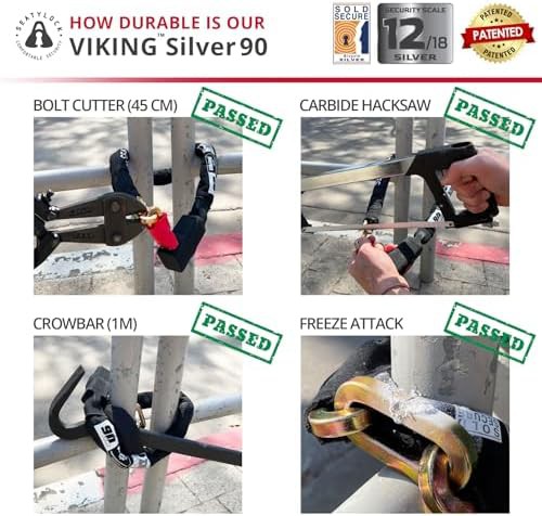 Viking Sold Secure Magnetic Patented Robust Chain Lock Motorcycle — photo 4