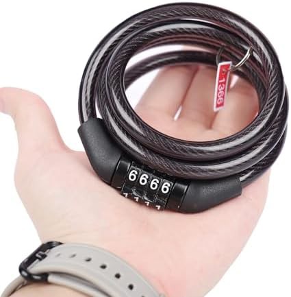 Lightweight four foot combination cable lock