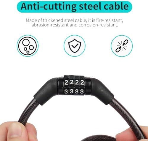 Lightweight four foot combination cable lock — photo 4