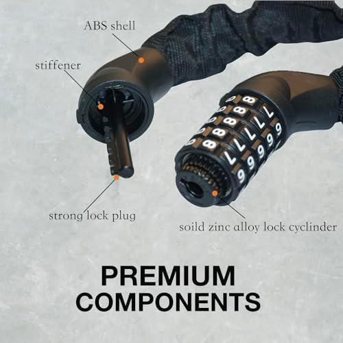 Heavy duty U-lock and chain security bundle — photo 3