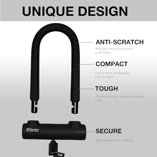 Heavy duty U-lock and chain security bundle — photo 5