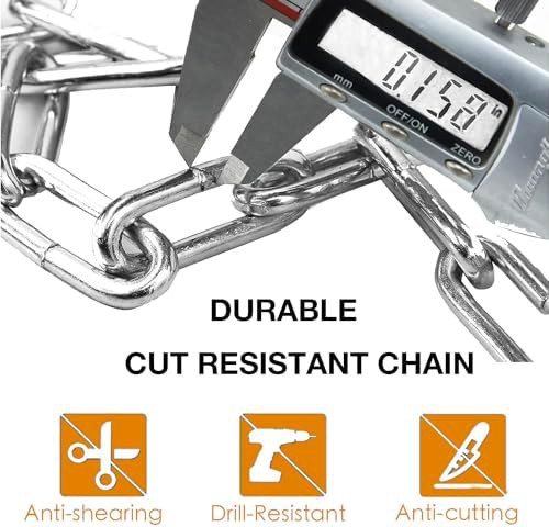 Double pack of 5-digit combination chain locks — photo 4