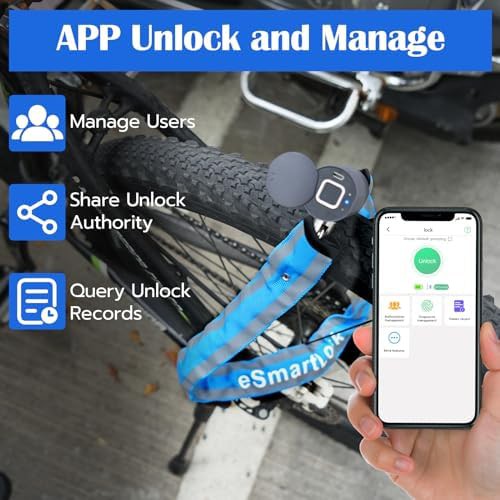Fingerprint Smart Chain Lock with App Control — photo 4