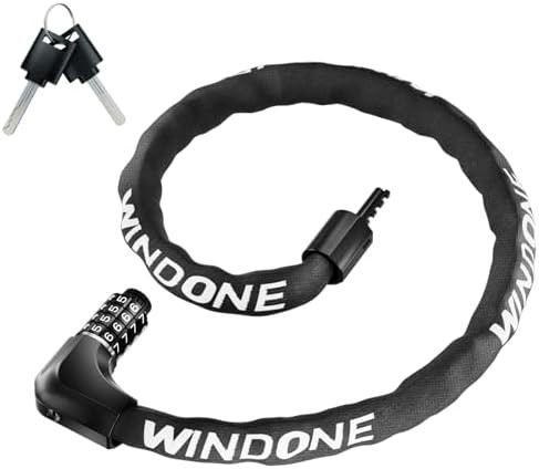 Heavy duty anti theft bicycle chain lock