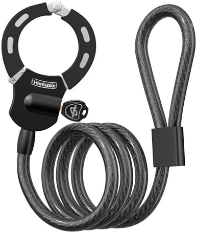 Keyed anti theft cable lock
