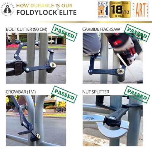 Seatylock folding bike lock sold secure gold certified — photo 4