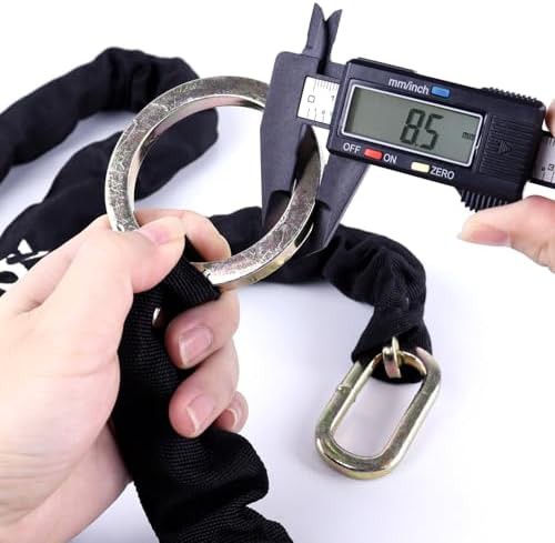 Heavy duty anti theft chain lock with keys — photo 4