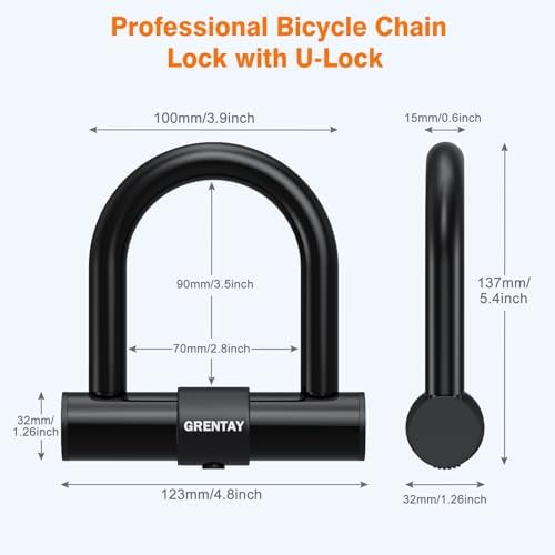 Long security chain lock for motorcycles — photo 4