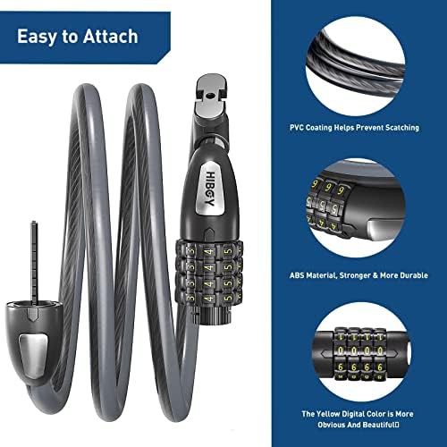 Heavy duty 3.3ft combination cable lock — photo 4