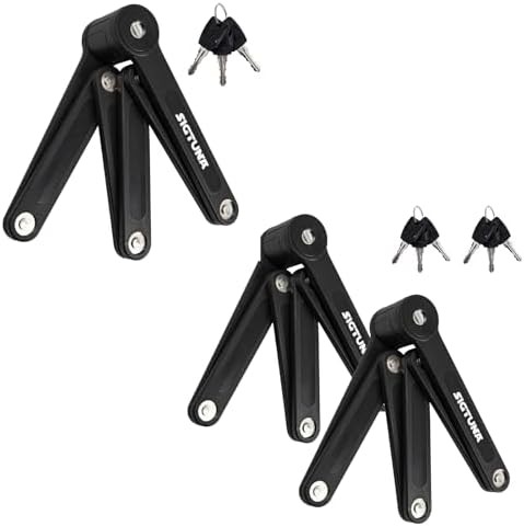 Dual Black Folding Lock Hardened Steel Set