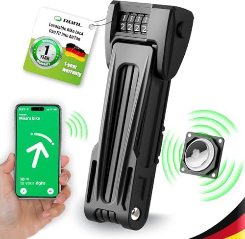 Folding Combination Lock with AirTag Holder
