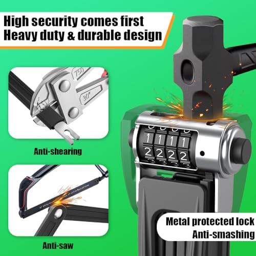 Folding Combination Lock with AirTag Holder — photo 3