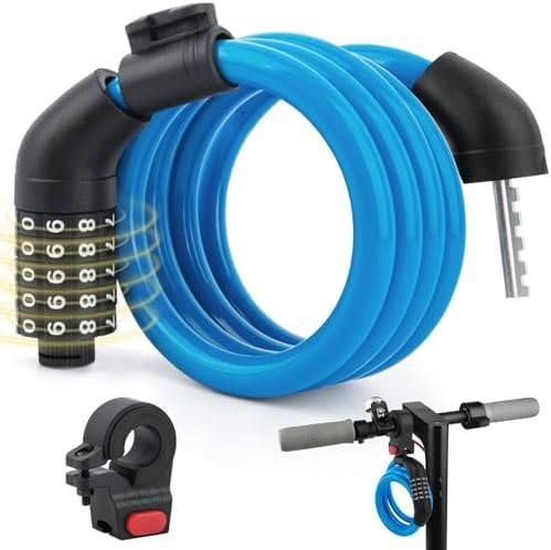 Resettable cable lock with mounting bracket