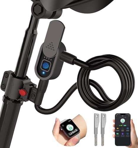 Biometric Smart Cable Lock with Backup Key