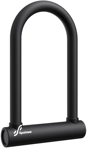 Standard 18mm keyed u-lock with three keys