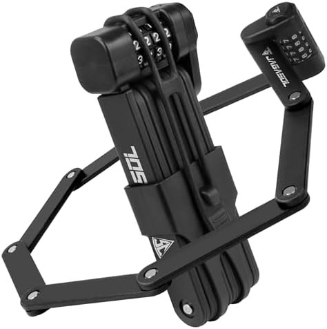 Compact folding high security bicycle lock