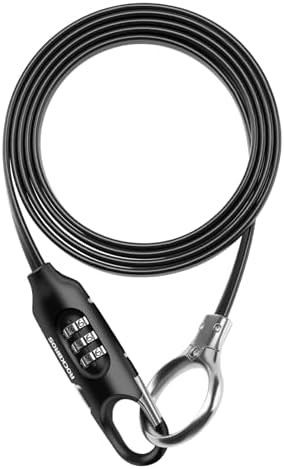 Preset combination cable lock five feet long