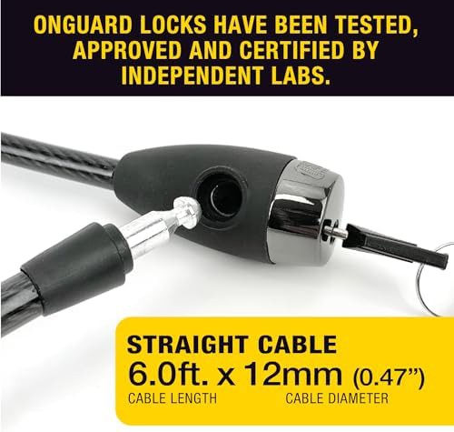 Straight hardened steel cable key lock — photo 3