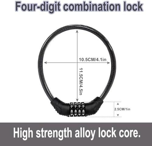 Portable four digit combination chain lock — photo 3