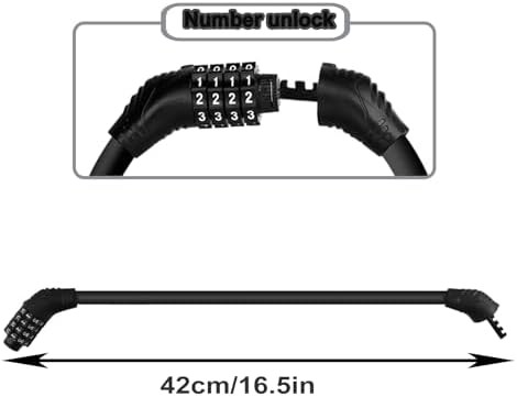 Portable four digit combination chain lock — photo 4