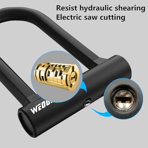 Heavy duty U-lock with five foot security cable — photo 4