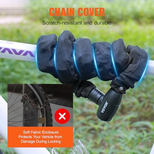 Heavy duty combination bicycle chain lock — photo 4